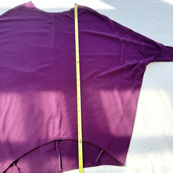 Brit & Bri plum Dolman Long Sleeves Tunic Size Small - Picture 10 of 14